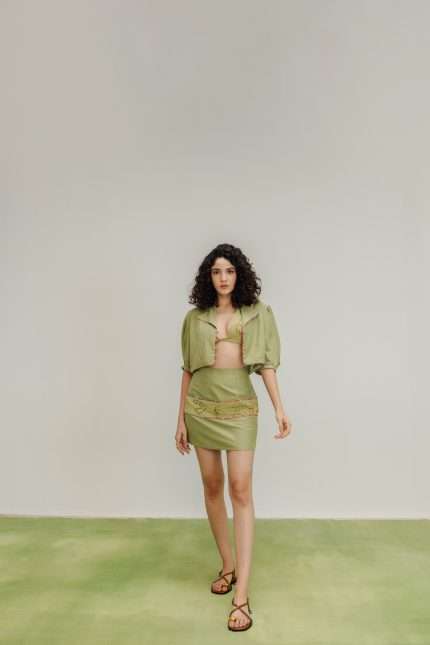 Tropical Green Three Piece Co-ord Set