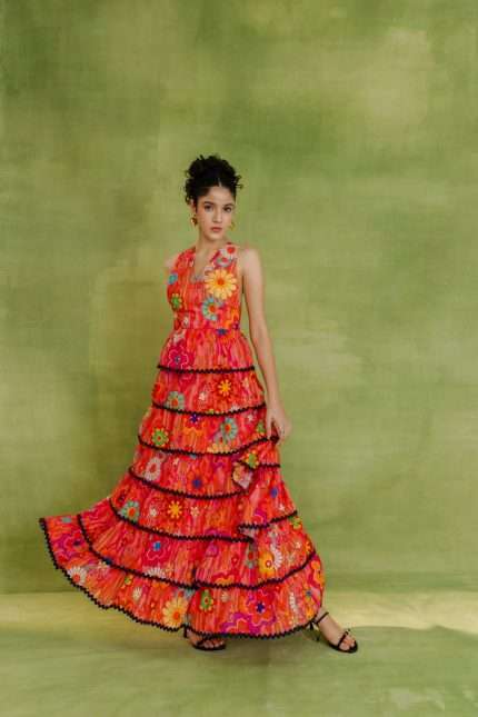 Pink Dream Raffle Maxi Dress